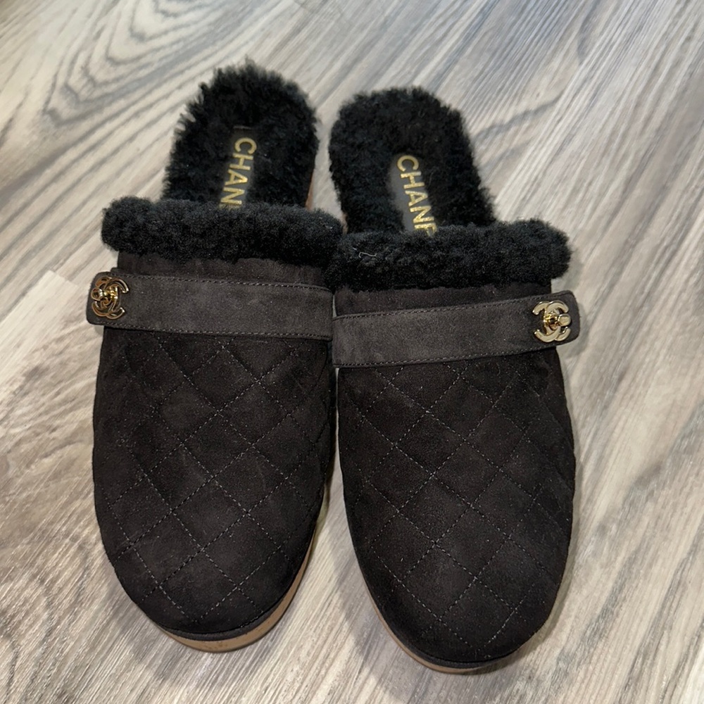 Brand New Chanel Shearling Clog 2021